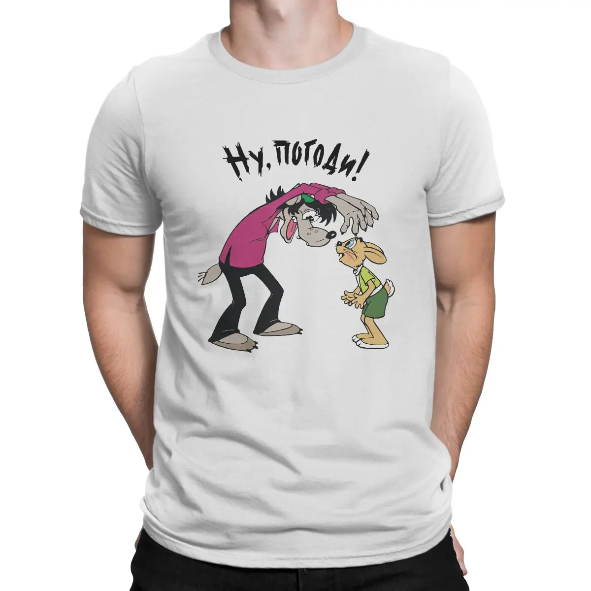 Vintage Bunny T-Shirt Men O Neck Cotton T Shirt Nu Pogodi Well Just You Wait Wolf Hare Cartoon Short Sleeve Tee Shirt Clothing
Vintage Bunny T-Shirt Men O Neck Cotton T Shirt Nu Pogodi Well Just You Wait Wolf Hare Cartoon Short Sleeve Tee Shirt Clothing