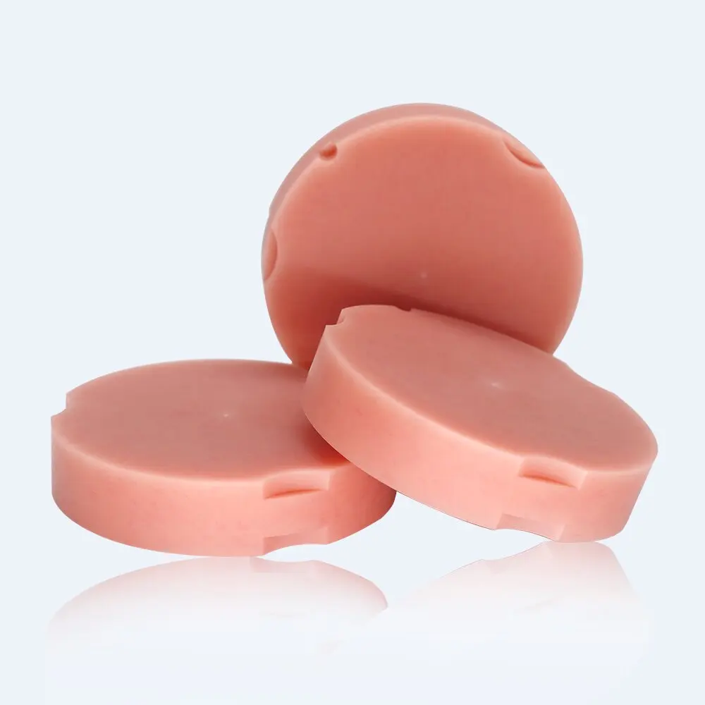 Dental Laboratory 98mm Pink Color PMMA Denture Material Milling Block Cad Cam Temporary Whiten Teeth Use
Dental Laboratory 98mm Pink Color PMMA Denture Material Milling Block Cad Cam Temporary Whiten Teeth Use
