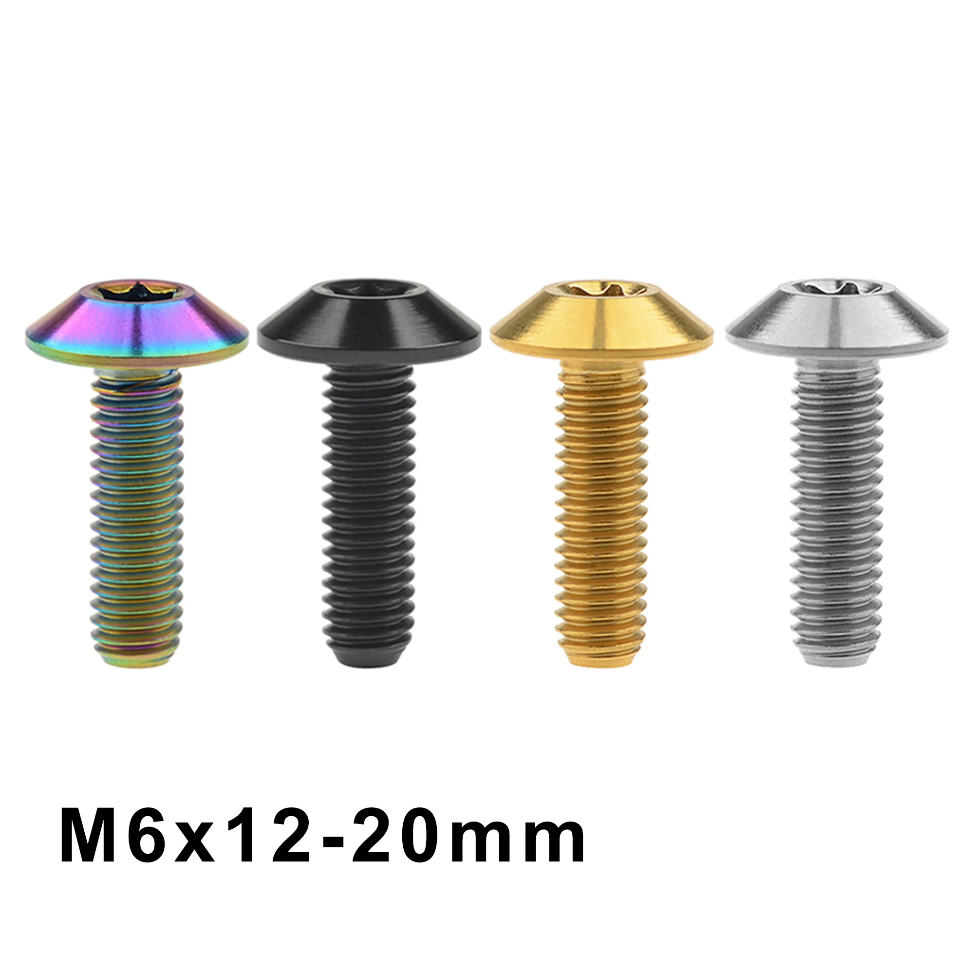 Weiqijie Titanium Bolt M6x12 15 16 20mm Torx Umbrella Head Screw for Bicycle Motorcycle Screw Parts
Weiqijie Titanium Bolt M6x12 15 16 20mm Torx Umbrella Head Screw for Bicycle Motorcycle Screw Parts