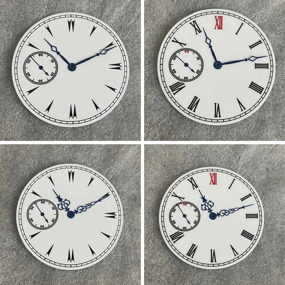 

38.8mm White Watch Dial with or without Watch Hands No Luminous Watch Accessories Suitable for ETA 6497 / ST3600 Movements