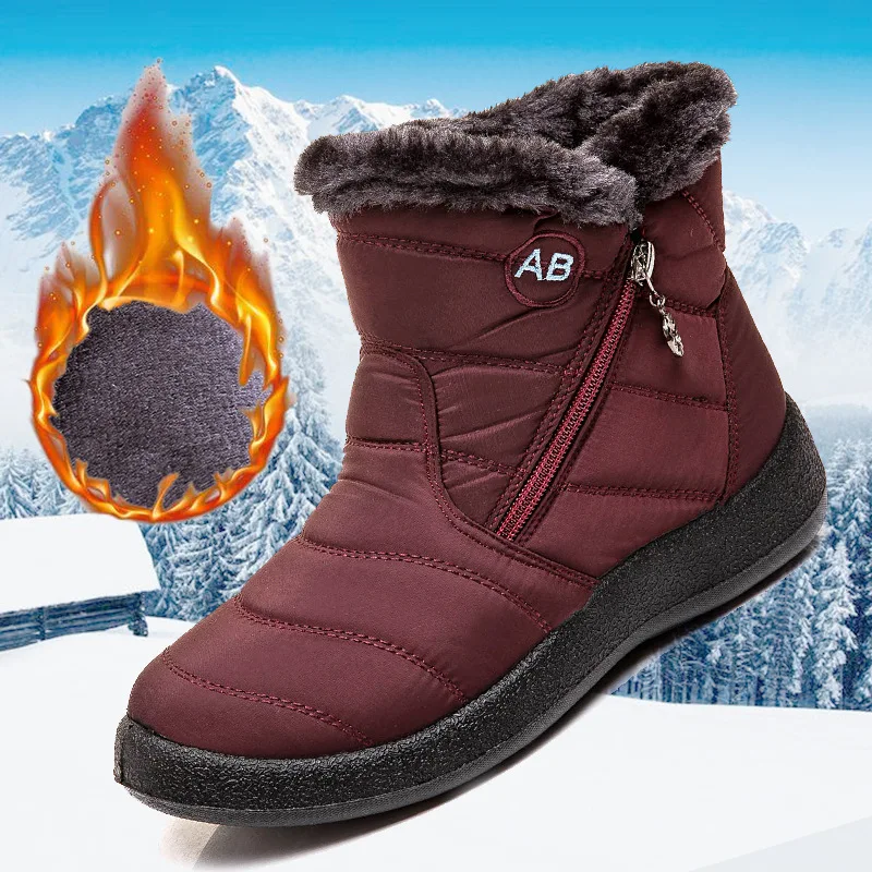 Women's Boots 2022 Autumn/Winter Warm and Comfortable Thick Sole Snow Boots Waterproof Boots Zipper Shoes Flat Bottom BotasMujer
Women's Boots 2022 Autumn/Winter Warm and Comfortable Thick Sole Snow Boots Waterproof Boots Zipper Shoes Flat Bottom BotasMujer