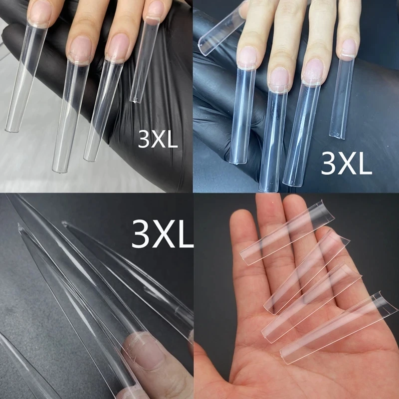 500pcs 3XL / XXL Extra Long False Nail Tips Straight Stiletto Square Shape Coffin Nails Clear Press On Fake Nails Art Decoration
500pcs 3XL / XXL Extra Long False Nail Tips Straight Stiletto Square Shape Coffin Nails Clear Press On Fake Nails Art Decoration