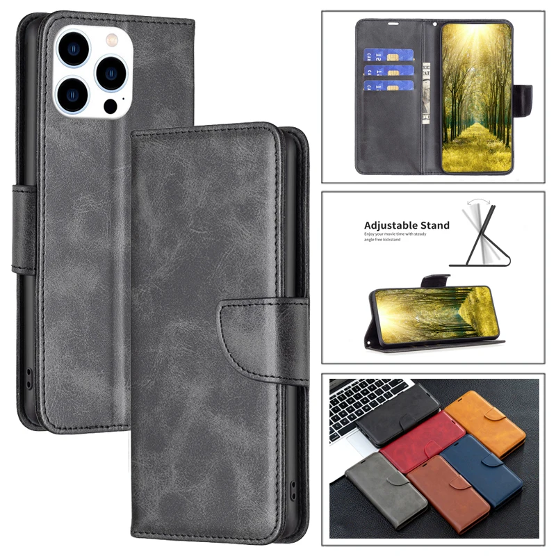 

Кожаный чехол-кошелек для Samsung Galaxy A04E A24, чехол-книжка из ТПУ, флип-чехол для Samsung A04E A04S A04 M04 F04 A14 4G A24 A34 A54