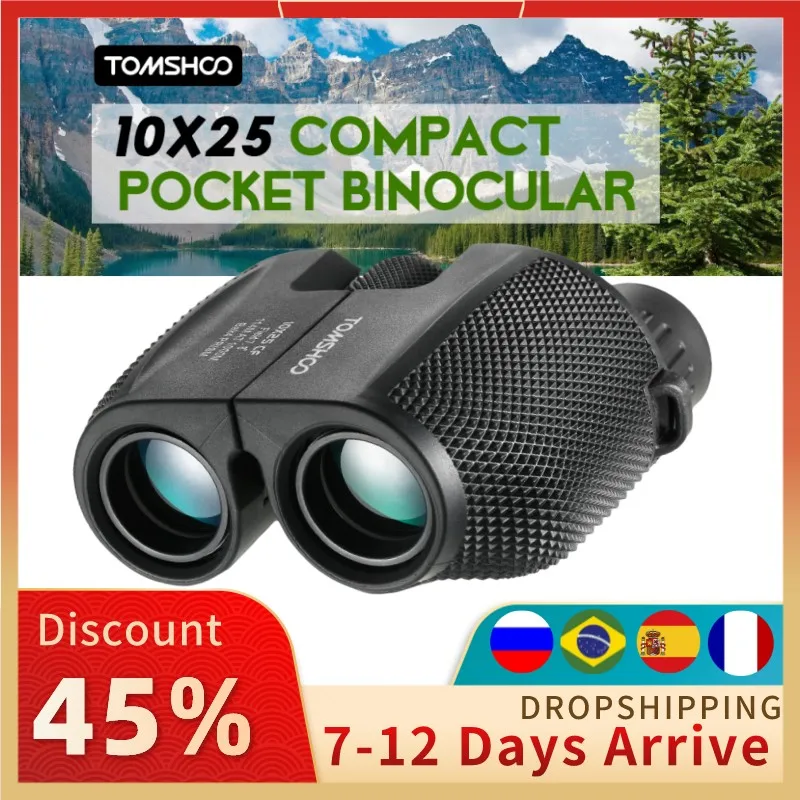 Free Shipping High Times 10X25 Hd All-Optical Green Film Waterproof Binoculars Telescope for Tourism Hot Selling Dropshipping
Free Shipping High Times 10X25 Hd All-Optical Green Film Waterproof Binoculars Telescope for Tourism Hot Selling Dropshipping