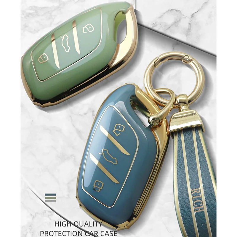 Luxurious Golden Edge Remote Key Case Full Cover For MG ZS EV MG6 EZS HS EHS For Roewe RX5 I6 I5 RX3 RX8 ERX5 Car Accessories
Luxurious Golden Edge Remote Key Case Full Cover For MG ZS EV MG6 EZS HS EHS For Roewe RX5 I6 I5 RX3 RX8 ERX5 Car Accessories