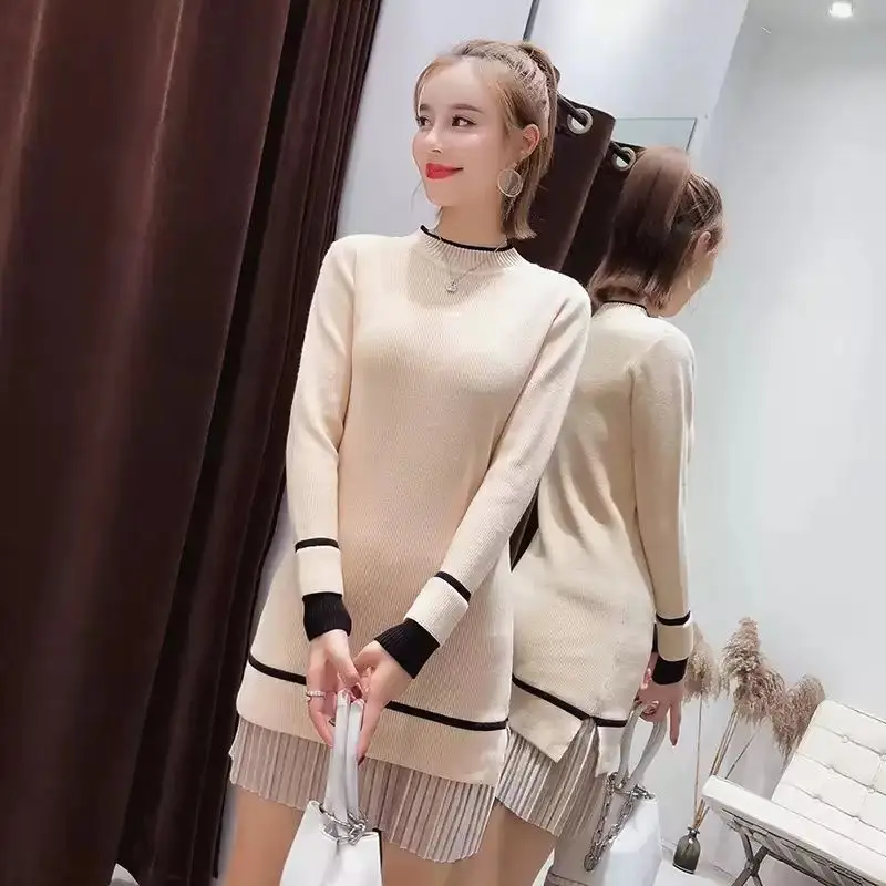 

Knitted Pleated Extreme Mini Woman Dress Bodycon Crochet Sexy Daring Colorblock Dresses for Women Short Luxury Outfits Clothes