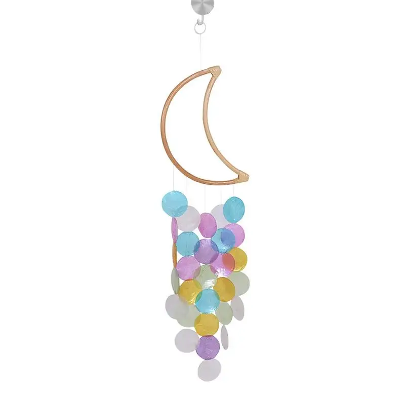 Exquisite Wind Chimes Color Wooden Moon Cute Shell Rainbow Wind Chimes Ornaments Home Bedroom Decoration Accessories
Exquisite Wind Chimes Color Wooden Moon Cute Shell Rainbow Wind Chimes Ornaments Home Bedroom Decoration Accessories