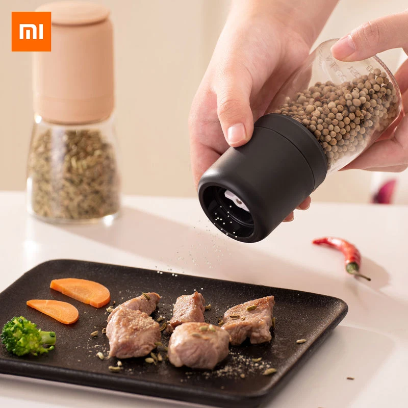 Ручная мельница для перца Xiaomi, мельница для перца и кофе, стеклянная мельница для перца, мельница, бутылка для приправ и приправ
Ручная мельница для перца Xiaomi, мельница для перца и кофе, стеклянная мельница для перца, мельница, бутылка для приправ и приправ
