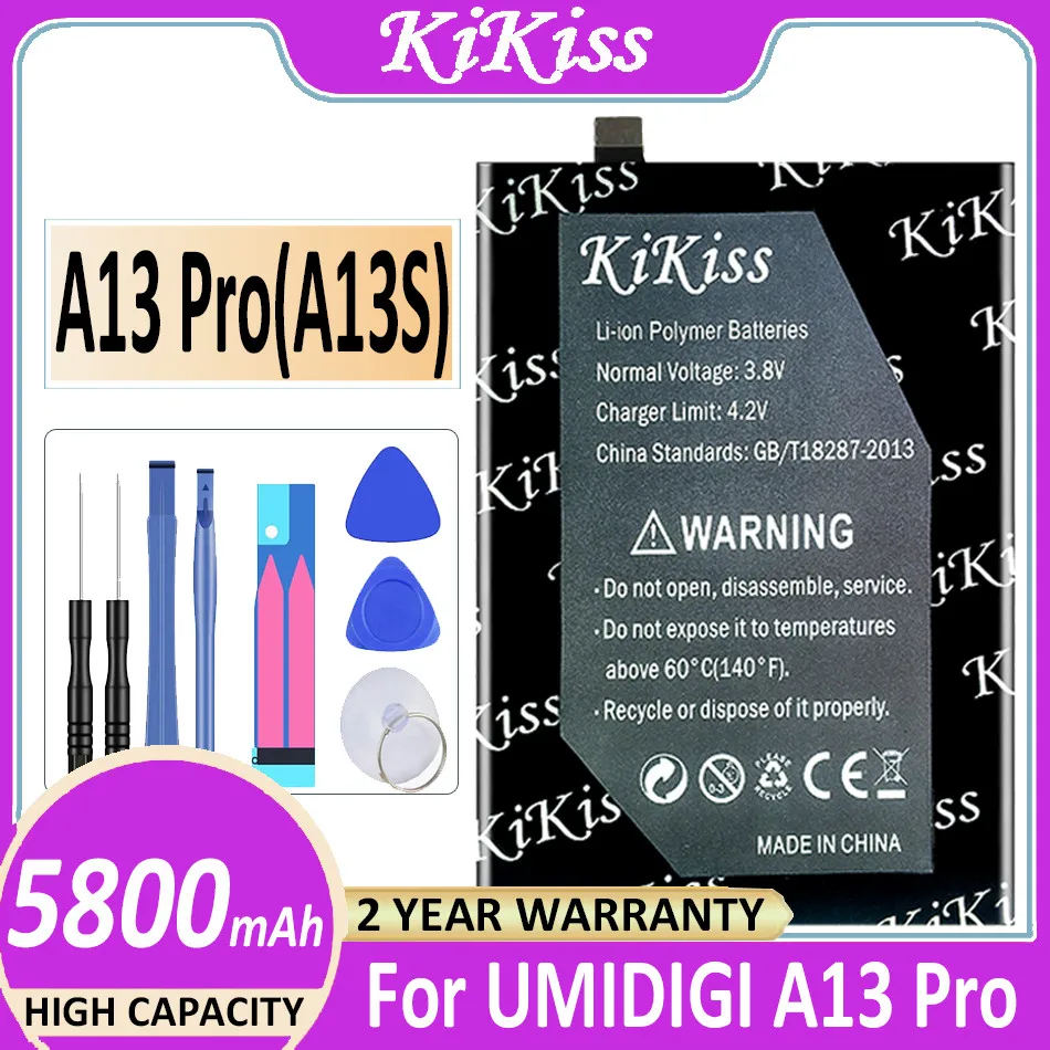 KiKiss A13 Pro (A13S) 5800mAh Powerful Battery For UMIDIGI A13 Pro A13Pro High Capacity Batterij + Free Tools
KiKiss A13 Pro (A13S) 5800mAh Powerful Battery For UMIDIGI A13 Pro A13Pro High Capacity Batterij + Free Tools