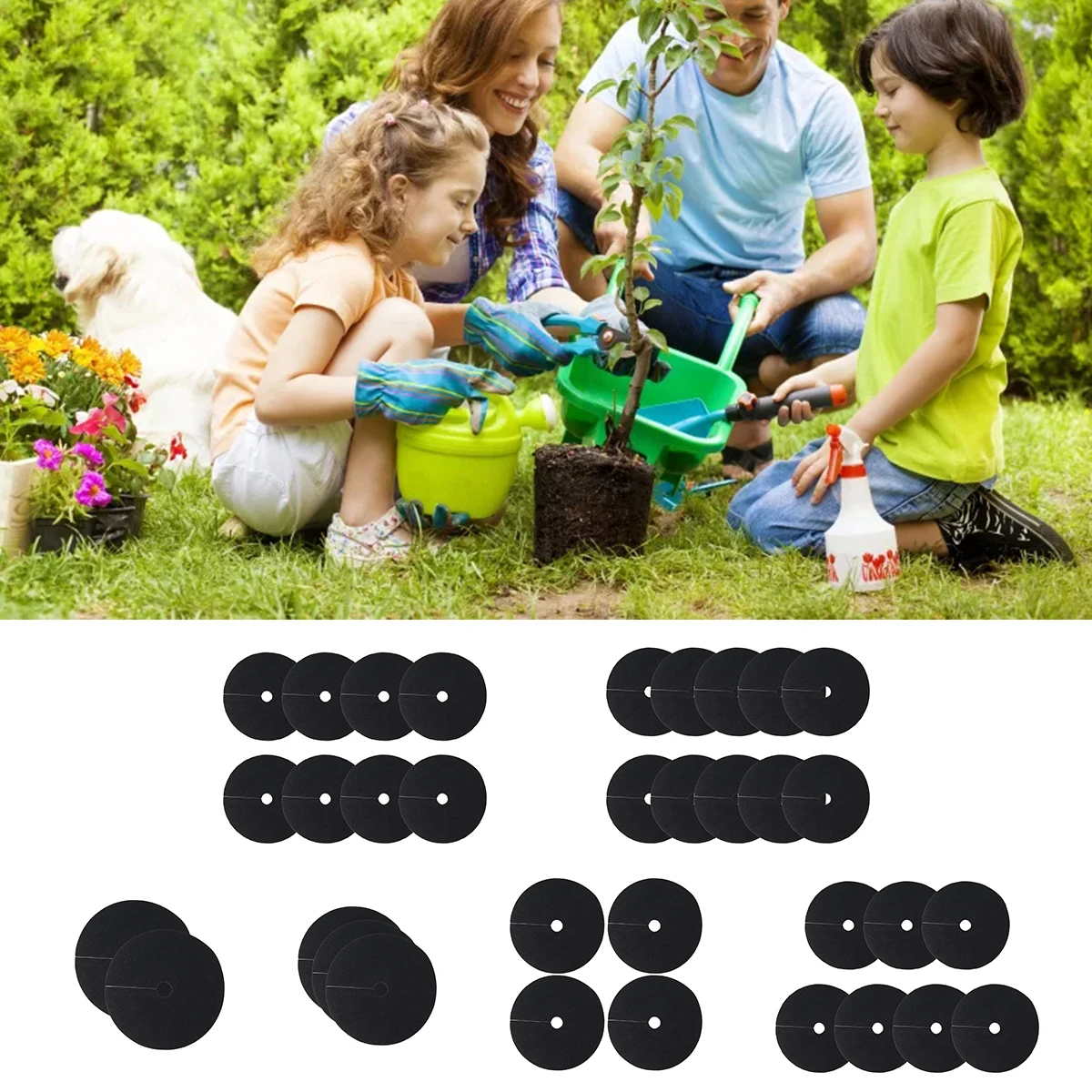 5/10 шт. 6 размеров нетканое полотно дерево Мульч кольцо утолщенный Барьерный коврик для деревьев сорняк Прочный Круглый магнитный коврик для... 
5/10 шт. 6 размеров нетканое полотно дерево Мульч кольцо утолщенный Барьерный коврик для деревьев сорняк Прочный Круглый магнитный коврик для...