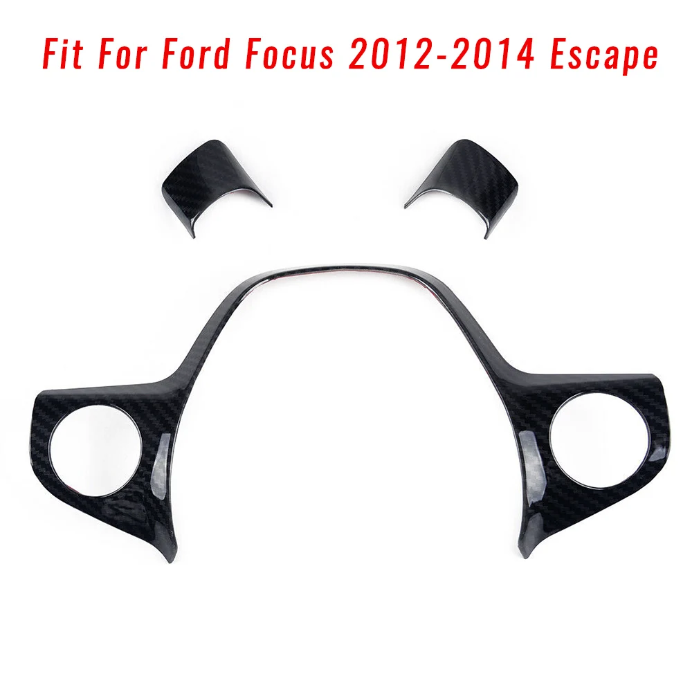 ABS Steering Wheel Cover Black For Ford C-MAX 2013-2018 Trim 3pcs set Carbon Fiber Style
ABS Steering Wheel Cover Black For Ford C-MAX 2013-2018 Trim 3pcs set Carbon Fiber Style