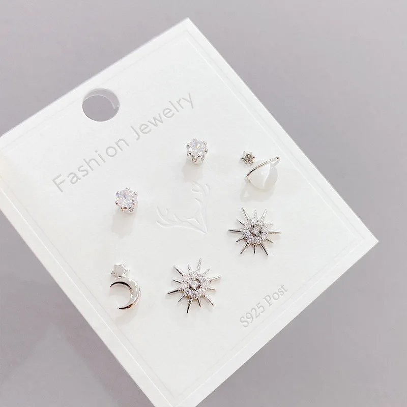 Wholesale Charm Silvers Needle Cute Stud Earrings 3 Pair Set Korean Style Classic Simple For Women
Wholesale Charm Silvers Needle Cute Stud Earrings 3 Pair Set Korean Style Classic Simple For Women