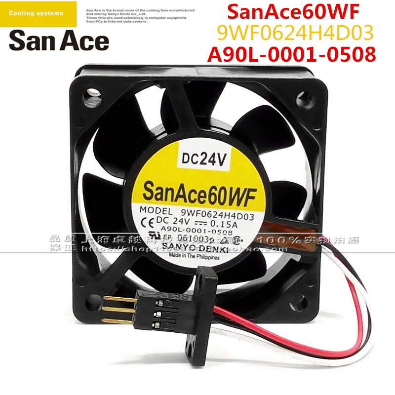New A90L-0001-0508 9WF0624H4D03 24V FANUC system fan with original three-pin plug
New A90L-0001-0508 9WF0624H4D03 24V FANUC system fan with original three-pin plug