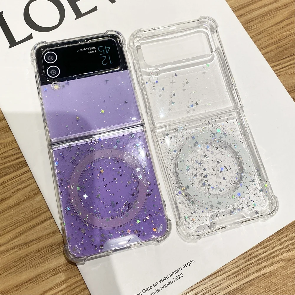 Glitter Stars Sequin Clear Soft Magsafe Phone Case For Samsung Galaxy Z Flip 4 3 Cover
Glitter Stars Sequin Clear Soft Magsafe Phone Case For Samsung Galaxy Z Flip 4 3 Cover