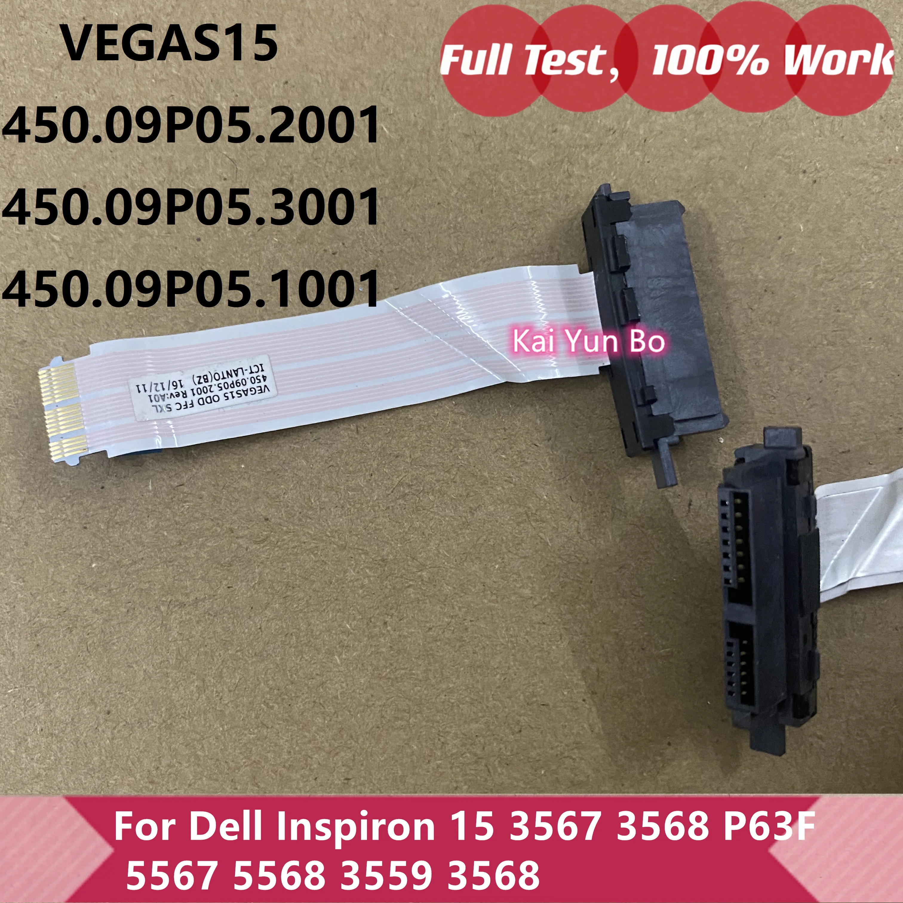 

For Dell Inspiron 15 3567 3568 P63F 5567 5568 3559 3568 DVD ODD Connector Cable 450.09P05.2001 450.09P05.3001 450.09P05.1001