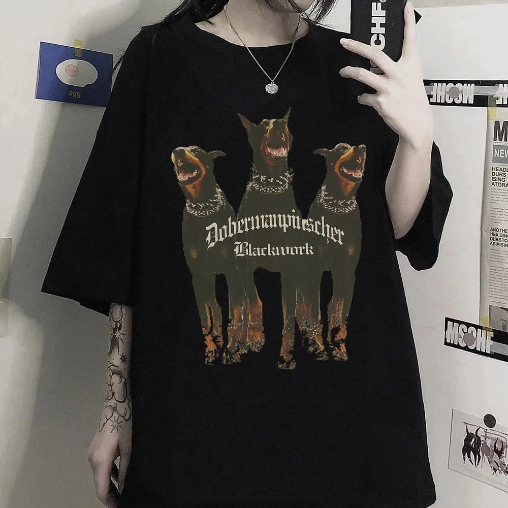 Hip Hop Streetwear Tops Summer Women T-shirt Letter Dog Print T Shirt Oversized Fashion Casual Men Women Couple Tee Street Top
Hip Hop Streetwear Tops Summer Women T-shirt Letter Dog Print T Shirt Oversized Fashion Casual Men Women Couple Tee Street Top