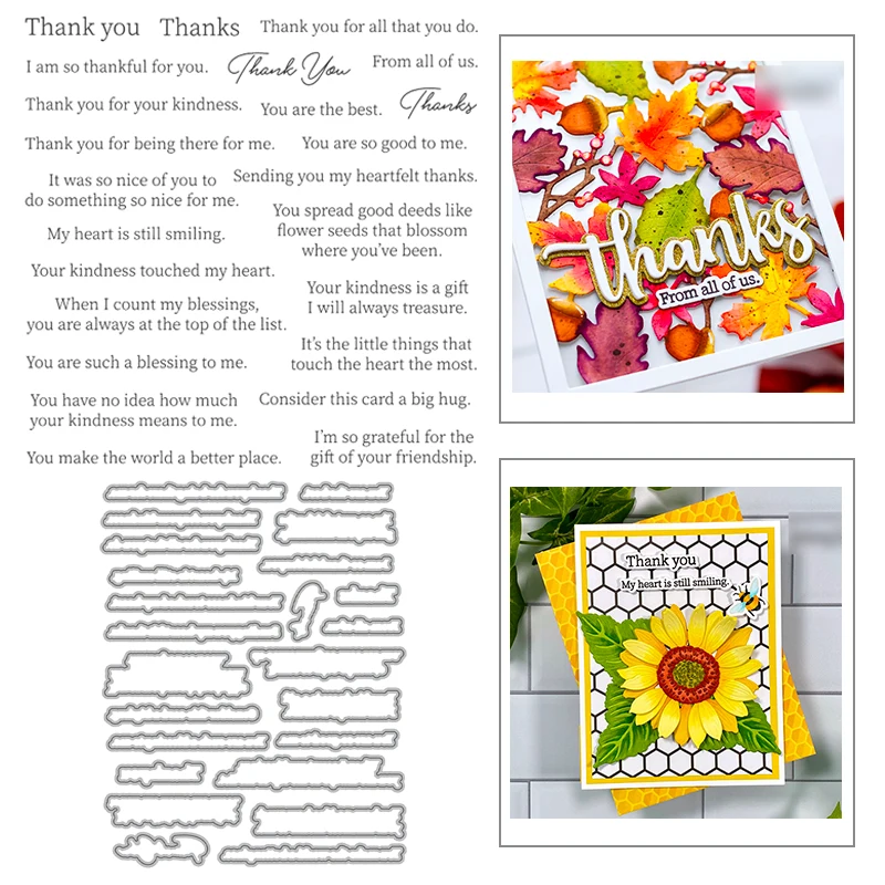 2021 New Inside: Thankful Sentiments Clear Stamp and Metal Cutting Dies Set For DIY Craft Making Word Greeting Card Scrapbooking
2021 New Inside: Thankful Sentiments Clear Stamp and Metal Cutting Dies Set For DIY Craft Making Word Greeting Card Scrapbooking
