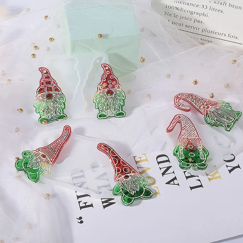 DIY Epoxy Christmas Ornament Keychain Tag Xmas Pendant Santa Claus Molds Resin Mould Silicone Mold
DIY Epoxy Christmas Ornament Keychain Tag Xmas Pendant Santa Claus Molds Resin Mould Silicone Mold