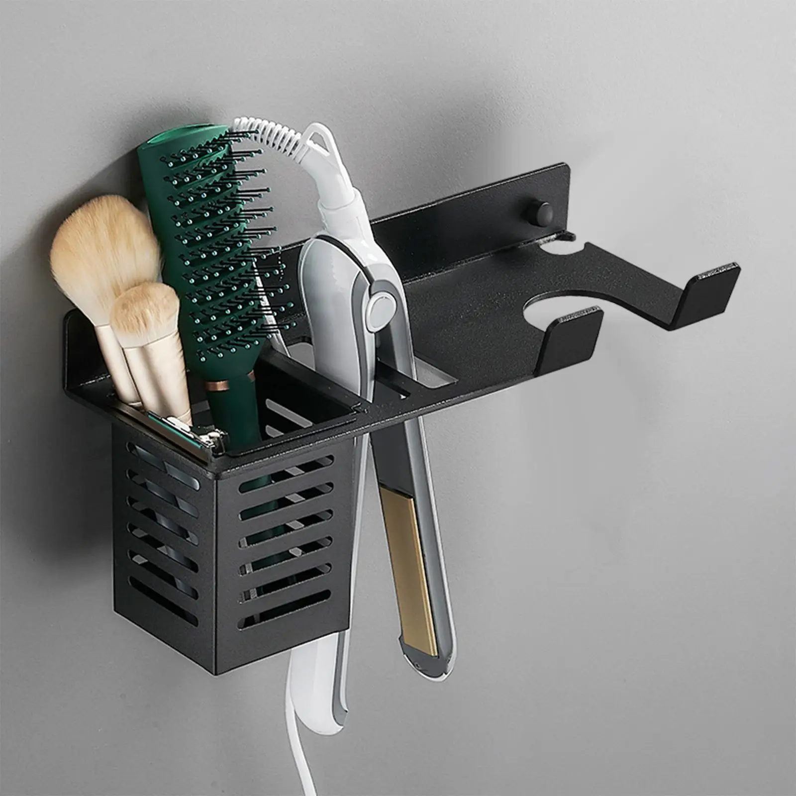 Hairdryer Holder Wall Mounted Portable Multifunctional Bracket Stand for Makeup Brushes Combs Home Hotel Use Washroom Bedroom
Hairdryer Holder Wall Mounted Portable Multifunctional Bracket Stand for Makeup Brushes Combs Home Hotel Use Washroom Bedroom