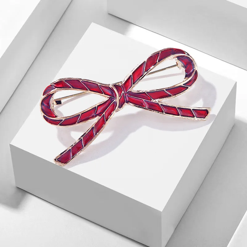 TULX Red Enamel Bow Brooches for Women Simple Bowknot Brooch Pin Vintage Fashion Jewelry Dress Coat Accessories
TULX Red Enamel Bow Brooches for Women Simple Bowknot Brooch Pin Vintage Fashion Jewelry Dress Coat Accessories