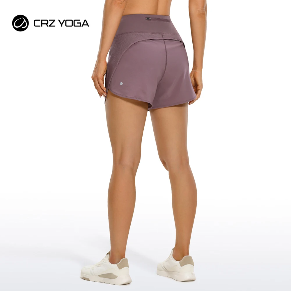 CRZ YOGA Women's Lightweight Quick-Dry Athletic Sports Running Workout Shorts with Zip Pocket - 4 Inches
CRZ YOGA Women's Lightweight Quick-Dry Athletic Sports Running Workout Shorts with Zip Pocket - 4 Inches