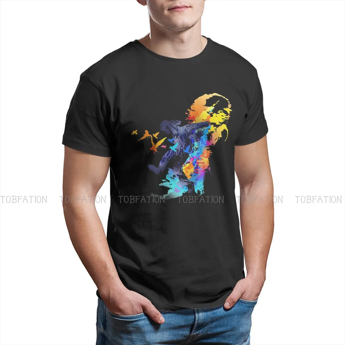 Aerobic Dancing O Neck TShirt LINK INK BLOT Colorful Beatiful Pure Cotton Basic T Shirt Man's Clothes Individuality
Aerobic Dancing O Neck TShirt LINK INK BLOT Colorful Beatiful Pure Cotton Basic T Shirt Man's Clothes Individuality