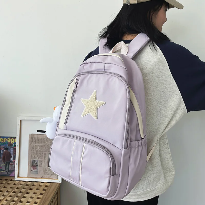 College Style Women's Backpack Large Capacity Schoolbag Student Travel Waterproof Backpack Patchwork Rucksack for Teenager
College Style Women's Backpack Large Capacity Schoolbag Student Travel Waterproof Backpack Patchwork Rucksack for Teenager