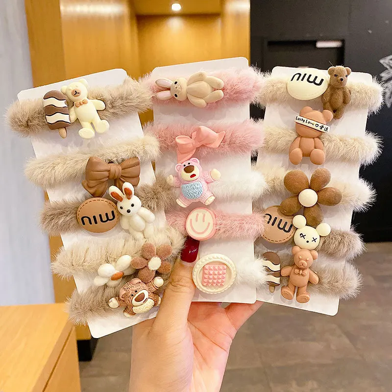 5PCS Fashion Cute Animal Hair Ring Female Tie Rope Korean Elastic Rubber Hair Bands Bunny Hair Clip Children's Hair Accessories
5PCS Fashion Cute Animal Hair Ring Female Tie Rope Korean Elastic Rubber Hair Bands Bunny Hair Clip Children's Hair Accessories