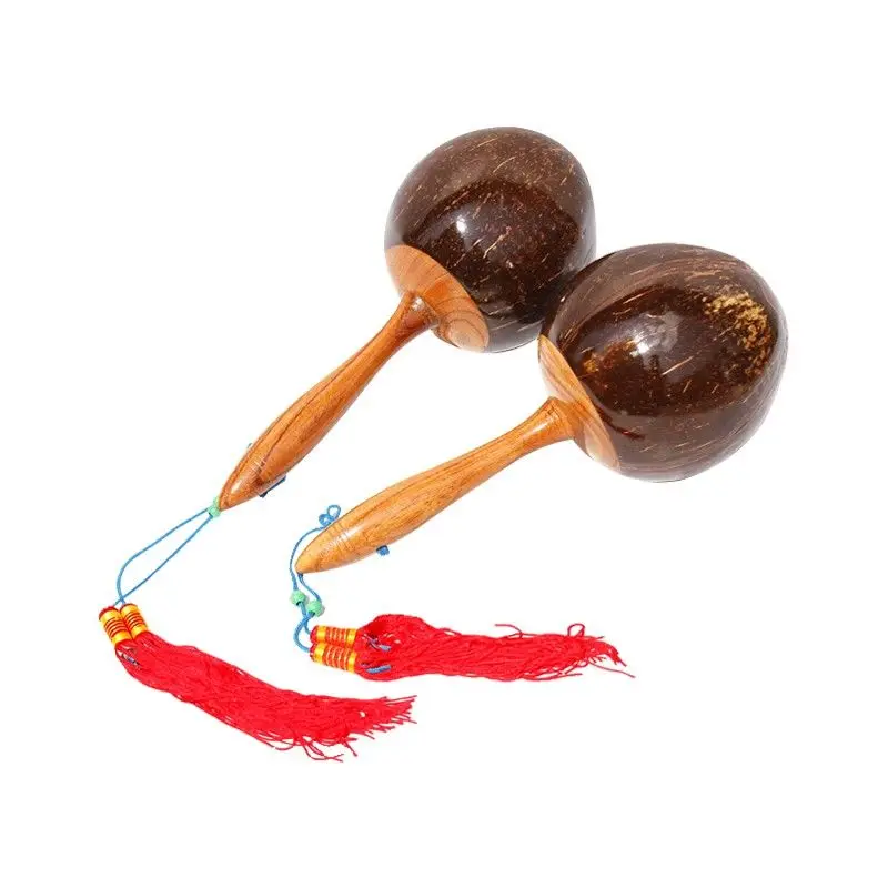 1 Pair Maraca Natural Coconut Shell Material Handmade Creative Wooden Adults Accompaniment Beginners Orff Percussion Instruments
1 Pair Maraca Natural Coconut Shell Material Handmade Creative Wooden Adults Accompaniment Beginners Orff Percussion Instruments
