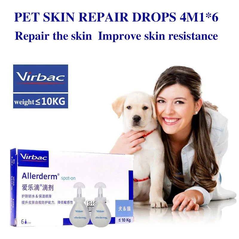 Virbac Pet Dogs and Cats Repair Damaged Skin with 6-Pack of Skin Care Repair Fluids
Virbac Pet Dogs and Cats Repair Damaged Skin with 6-Pack of Skin Care Repair Fluids