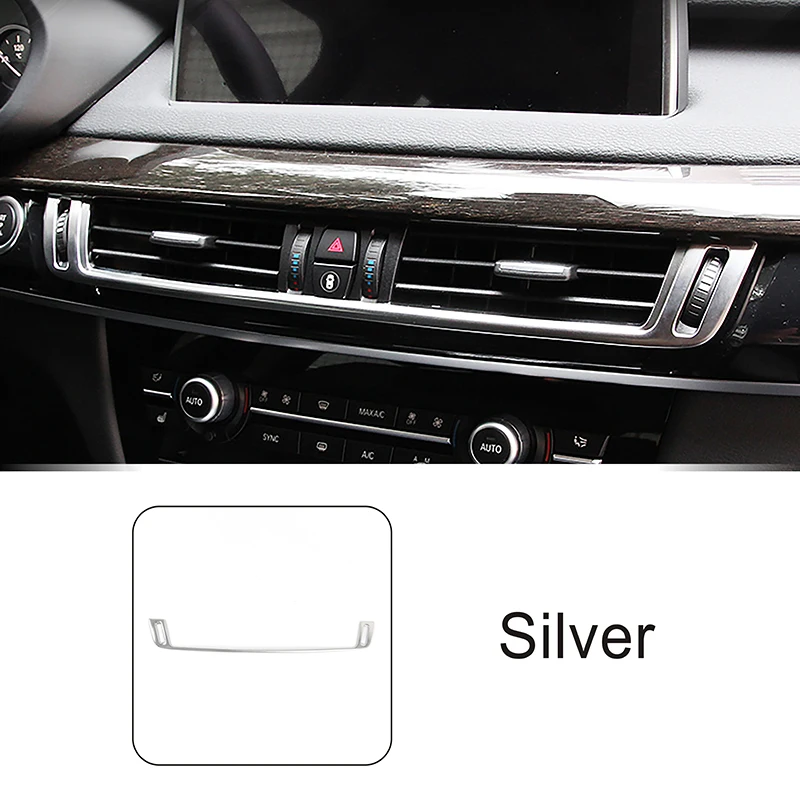 Центральная консоль из нержавеющей стали, декоративная рамка для выхода воздуха, накладка для BMW X5 X6 F15 F16, Стайлинг автомобиля, аксессуары для интерьера
Центральная консоль из нержавеющей стали, декоративная рамка для выхода воздуха, накладка для BMW X5 X6 F15 F16, Стайлинг автомобиля, аксессуары для интерьера