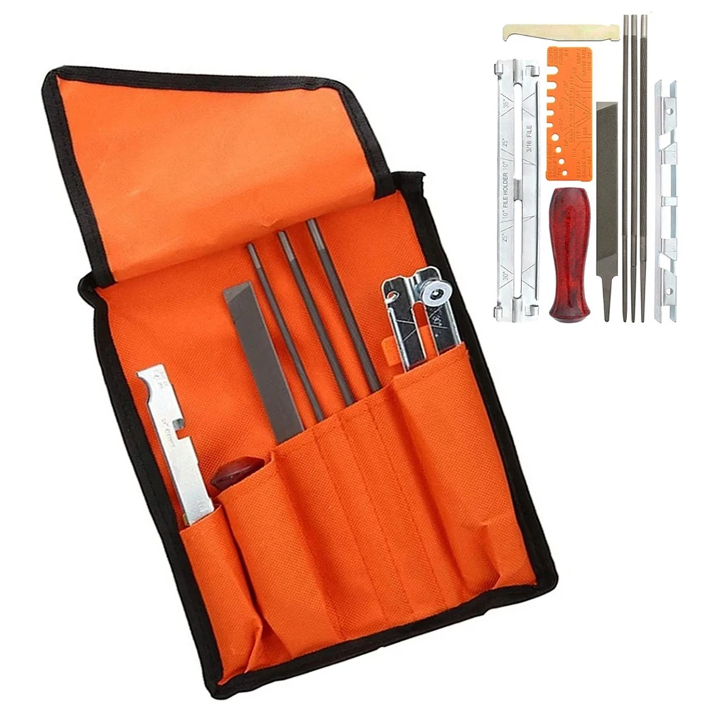 9 Pcs Chainsaw Chain Sharpening Tools Hardwood Handle Round/flat/file Guide Bar HCS Grinding For Garden Tools Accessories
9 Pcs Chainsaw Chain Sharpening Tools Hardwood Handle Round/flat/file Guide Bar HCS Grinding For Garden Tools Accessories