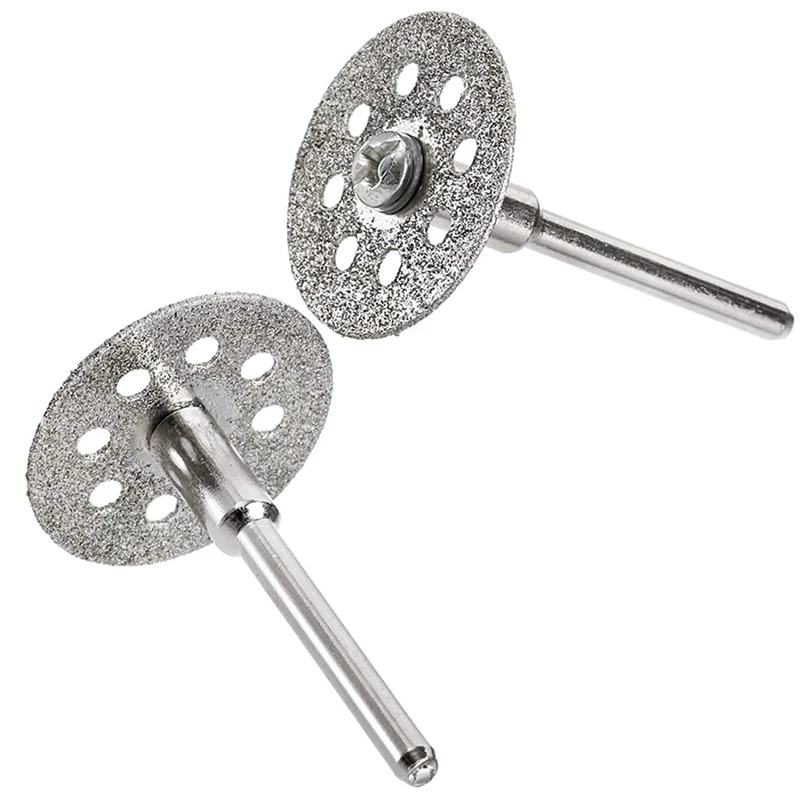 50 PCS 22Mm Diamond Cutting Wheel With 5 PCS 3Mm Mandrel And 2 PCS Screwdriver 
50 PCS 22Mm Diamond Cutting Wheel With 5 PCS 3Mm Mandrel And 2 PCS Screwdriver