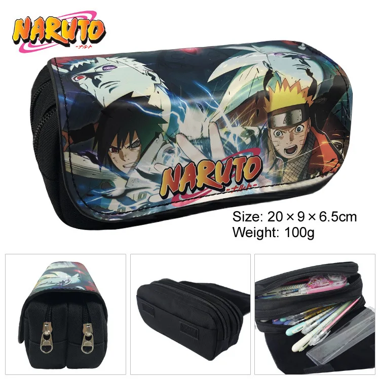 New Naruto Pencil Bag Wallet Naruto Sasuke Sakura Anime Large-capacity Double-layer Zipper Pencil Bag Wallet School Supplies 
New Naruto Pencil Bag Wallet Naruto Sasuke Sakura Anime Large-capacity Double-layer Zipper Pencil Bag Wallet School Supplies
