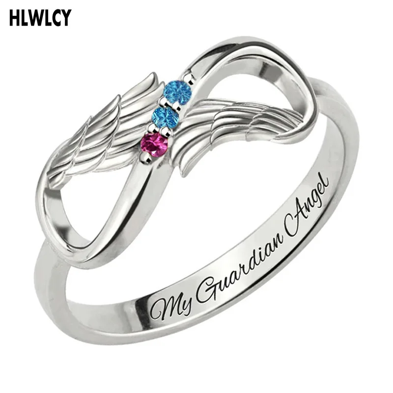 Custom Letter Rings With Birth Stone Costume Name Infinity Angel Wings Ring Silver 925 Engraved Jewellery Gift for Women Mom
Custom Letter Rings With Birth Stone Costume Name Infinity Angel Wings Ring Silver 925 Engraved Jewellery Gift for Women Mom