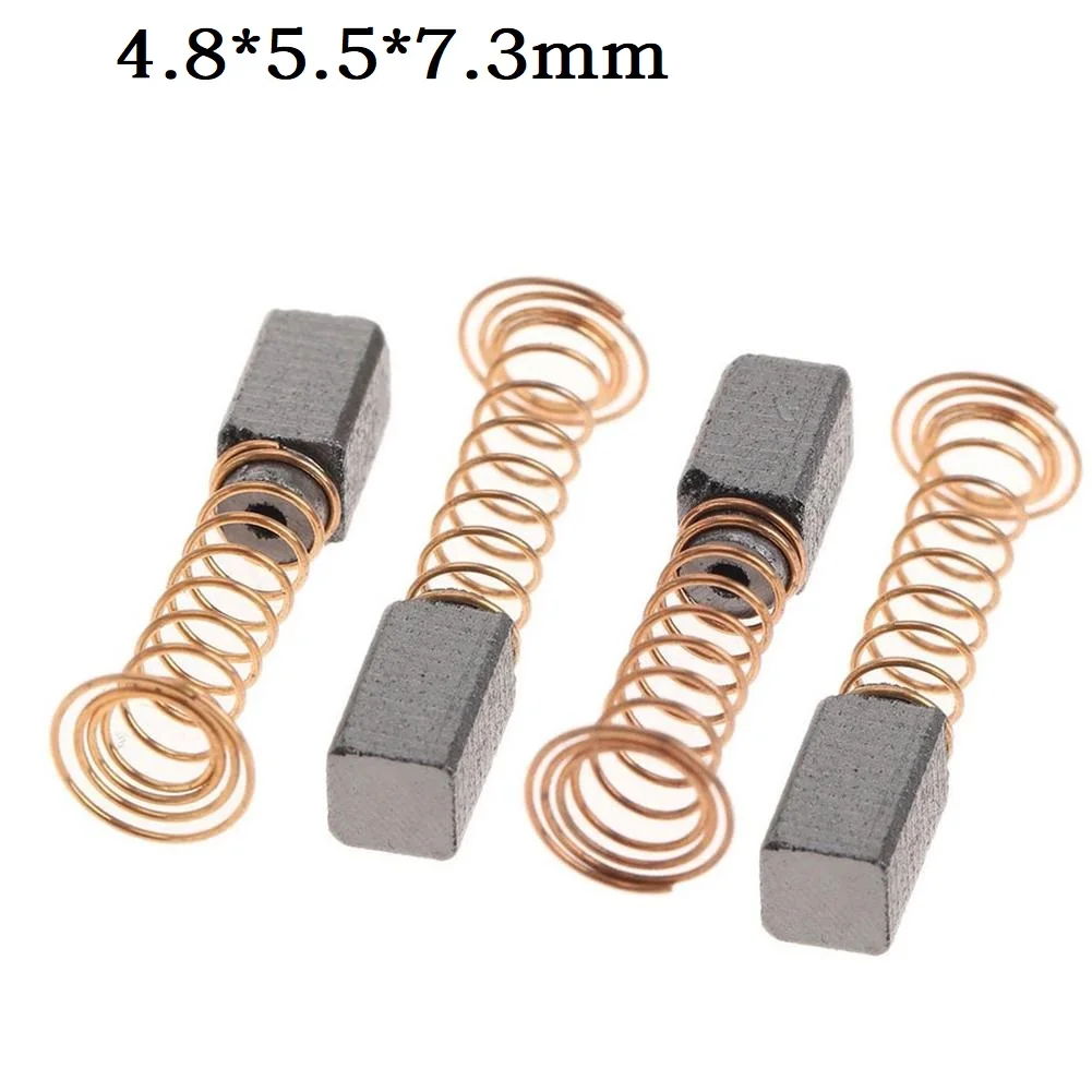 4Pcs Electric Motor Carbon Brushes 4.8*5.5*7.3mm For Drill Rotary Tool Carbon Brush Power Tool Accessories
4Pcs Electric Motor Carbon Brushes 4.8*5.5*7.3mm For Drill Rotary Tool Carbon Brush Power Tool Accessories