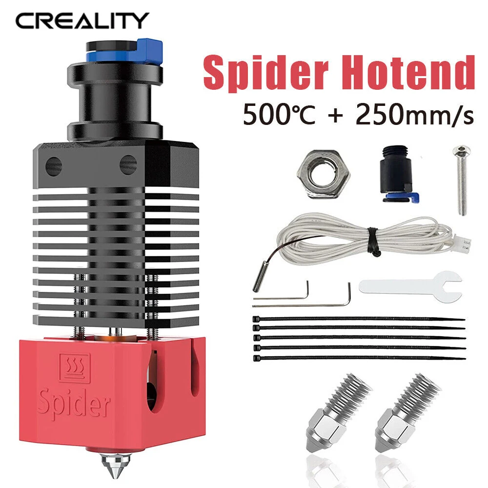 

Creality 3D Spider High Temperature And High Speed Hotend KIT To 500℃ For Ender-3 Ender-3Pro Ender 3 V2 Ender-6 CR-10S