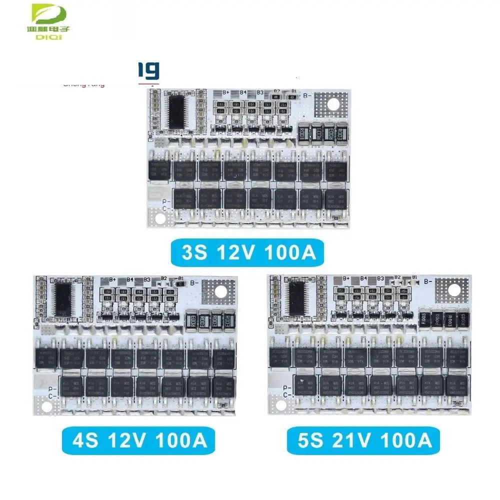 3s/4s/5s Bms 12v 16.8v 21v 100a Li-ion Lmo Ternary Lithium Battery Protection Circuit Board Li-polymer Balance Charging Module
3s/4s/5s Bms 12v 16.8v 21v 100a Li-ion Lmo Ternary Lithium Battery Protection Circuit Board Li-polymer Balance Charging Module
