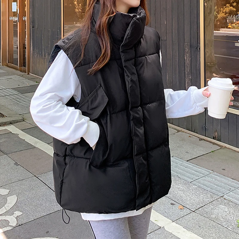 Fashion Women Down Vest Loose Casual Korean Style Sleeveless Women's Jacket All-match Ladies Zipper Cotton Clothes 2022 Winter
Fashion Women Down Vest Loose Casual Korean Style Sleeveless Women's Jacket All-match Ladies Zipper Cotton Clothes 2022 Winter