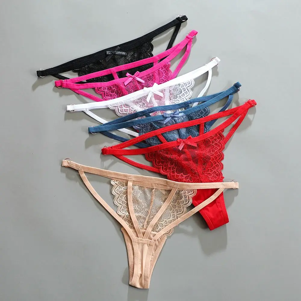 Thin Strap Thongs Sexy Low Waist Bow Womens Briefs Hollow Sexy Lingerie For Women
Thin Strap Thongs Sexy Low Waist Bow Womens Briefs Hollow Sexy Lingerie For Women