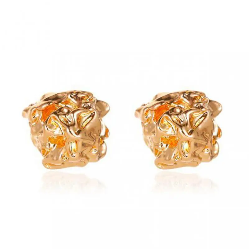 Geometric Irregular Stud Earrings Gold Silver Color Metal Pleated Ball Earrings For Women Earing Jewelry Earings Earring CF1
Geometric Irregular Stud Earrings Gold Silver Color Metal Pleated Ball Earrings For Women Earing Jewelry Earings Earring CF1