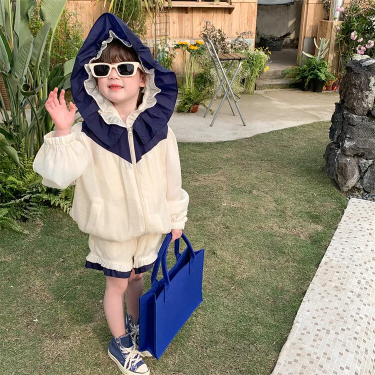 Children Clothing 2023 Spring Summer New Fashionable Children Kids Patchwork Color Girl Loose Casual Coat Shorts Two Piece Set
Children Clothing 2023 Spring Summer New Fashionable Children Kids Patchwork Color Girl Loose Casual Coat Shorts Two Piece Set