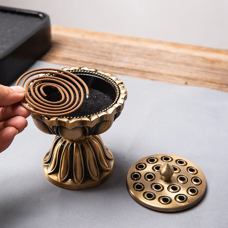 Lotus Flower Incense Burner Buddhism Buddha Holder Brass Mini Censer Incense Metal Craft Home Decoration Chinese Incense Burner
Lotus Flower Incense Burner Buddhism Buddha Holder Brass Mini Censer Incense Metal Craft Home Decoration Chinese Incense Burner