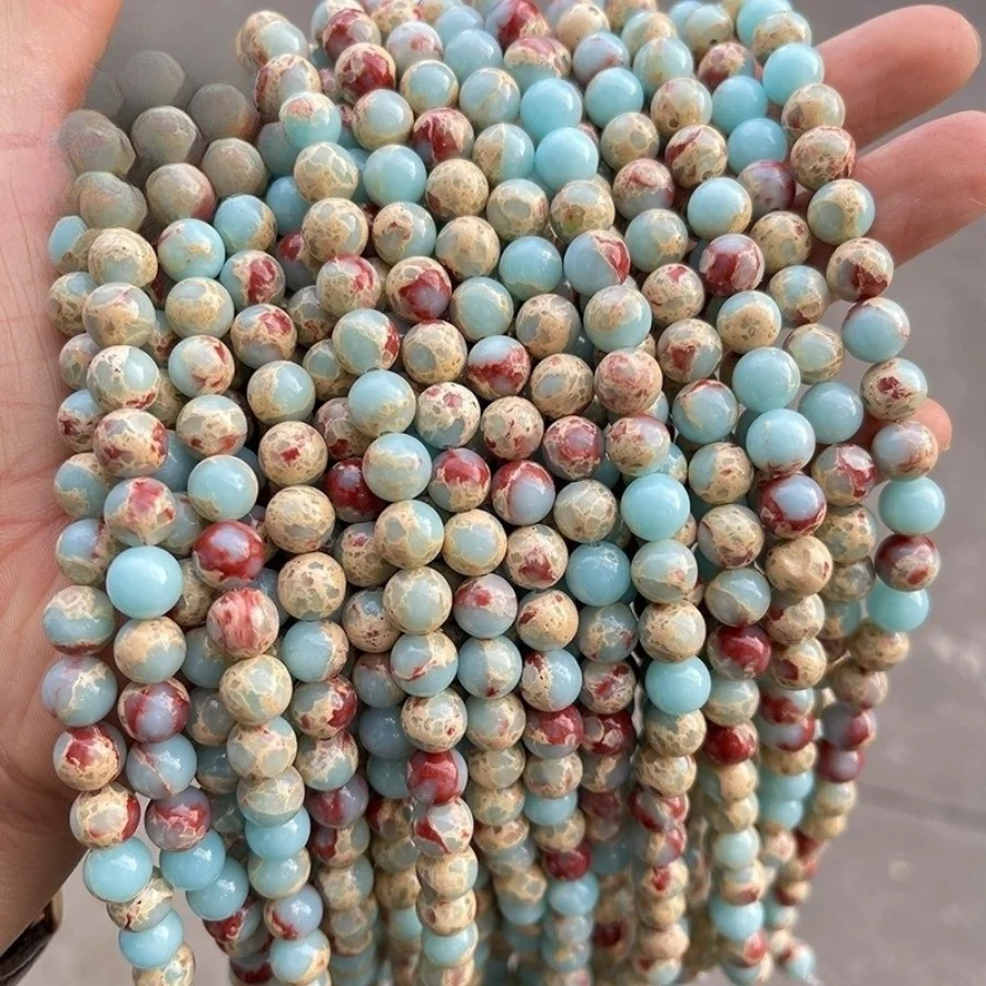 Natural Stone Blue Snakeskin Jaspers Beads ShouShan Stone Round Loose Beads 4 6 8 10 12mm for Jewelry Making DIY Charms Bracelet
Natural Stone Blue Snakeskin Jaspers Beads ShouShan Stone Round Loose Beads 4 6 8 10 12mm for Jewelry Making DIY Charms Bracelet