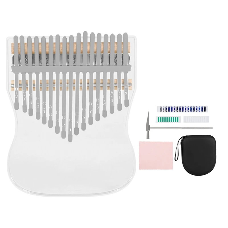 Kalimba 17-Tone Crystal Transparent Thumb Piano Acrylic Calimba Finger Piano Beginner's Instrument Africa Finger Piano
Kalimba 17-Tone Crystal Transparent Thumb Piano Acrylic Calimba Finger Piano Beginner's Instrument Africa Finger Piano