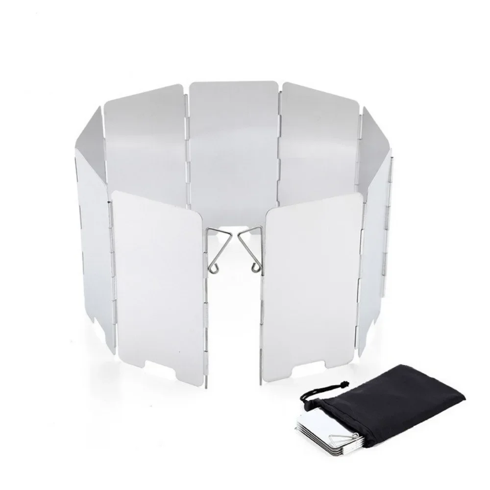 Portable Aluminum 9 Plates Foldable Gas Stove Windshield Camping Cooking BBQ Cooker Wind Guard Outdoor Picnic Cookware Windbreak
Portable Aluminum 9 Plates Foldable Gas Stove Windshield Camping Cooking BBQ Cooker Wind Guard Outdoor Picnic Cookware Windbreak
