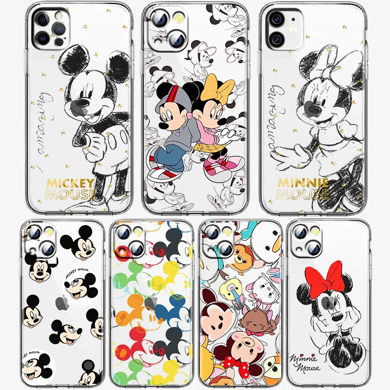 Disney Color Mickey Mouse Phone Case for Apple iPhone 14 13 12 11 Pro Max X XR XS 8 7 6 Transparent Silicone Shell Cover Fundas
Disney Color Mickey Mouse Phone Case for Apple iPhone 14 13 12 11 Pro Max X XR XS 8 7 6 Transparent Silicone Shell Cover Fundas