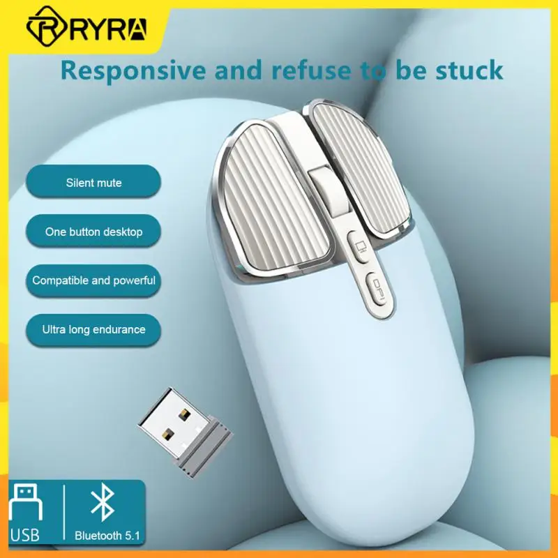 RYRA M203 Second Generation Wireless Mouse BT Dual Mode Mute Cute Laptop Office Home Charging Mouse Computer Accessories
RYRA M203 Second Generation Wireless Mouse BT Dual Mode Mute Cute Laptop Office Home Charging Mouse Computer Accessories
