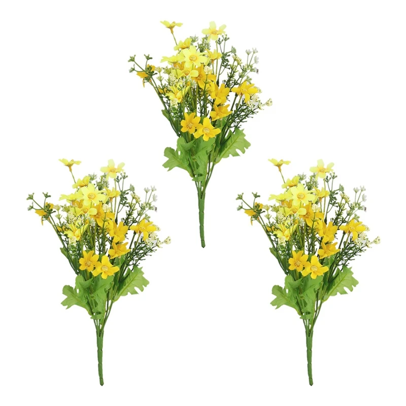 3 Bouquet Of Cineraria Fake Bouquet Of Artificial Flowers For Home Decor / Office - Yellow
3 Bouquet Of Cineraria Fake Bouquet Of Artificial Flowers For Home Decor / Office - Yellow