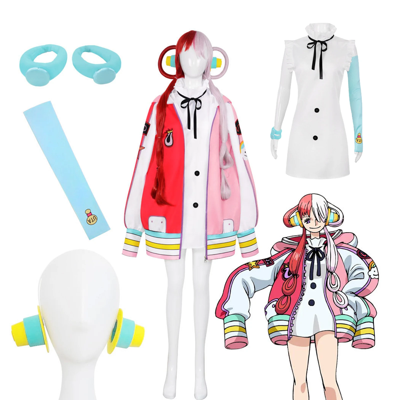 One Piece Film RED Anime Cosplay Uta Costume Halloween Christmas Carnival Costume 6pcs Set XS-3XL KawaiiPiece Dress Up
One Piece Film RED Anime Cosplay Uta Costume Halloween Christmas Carnival Costume 6pcs Set XS-3XL KawaiiPiece Dress Up